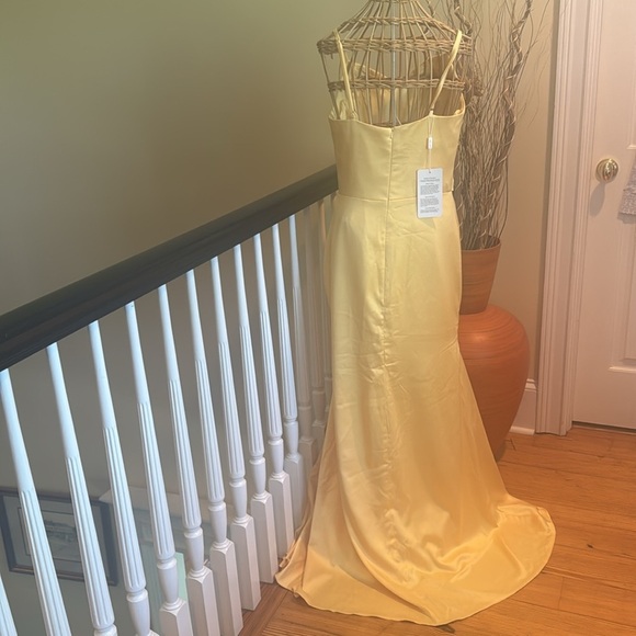 ChicSew 🔥NWT Elegant Yellow Evening Dress - Picture 4 of 9